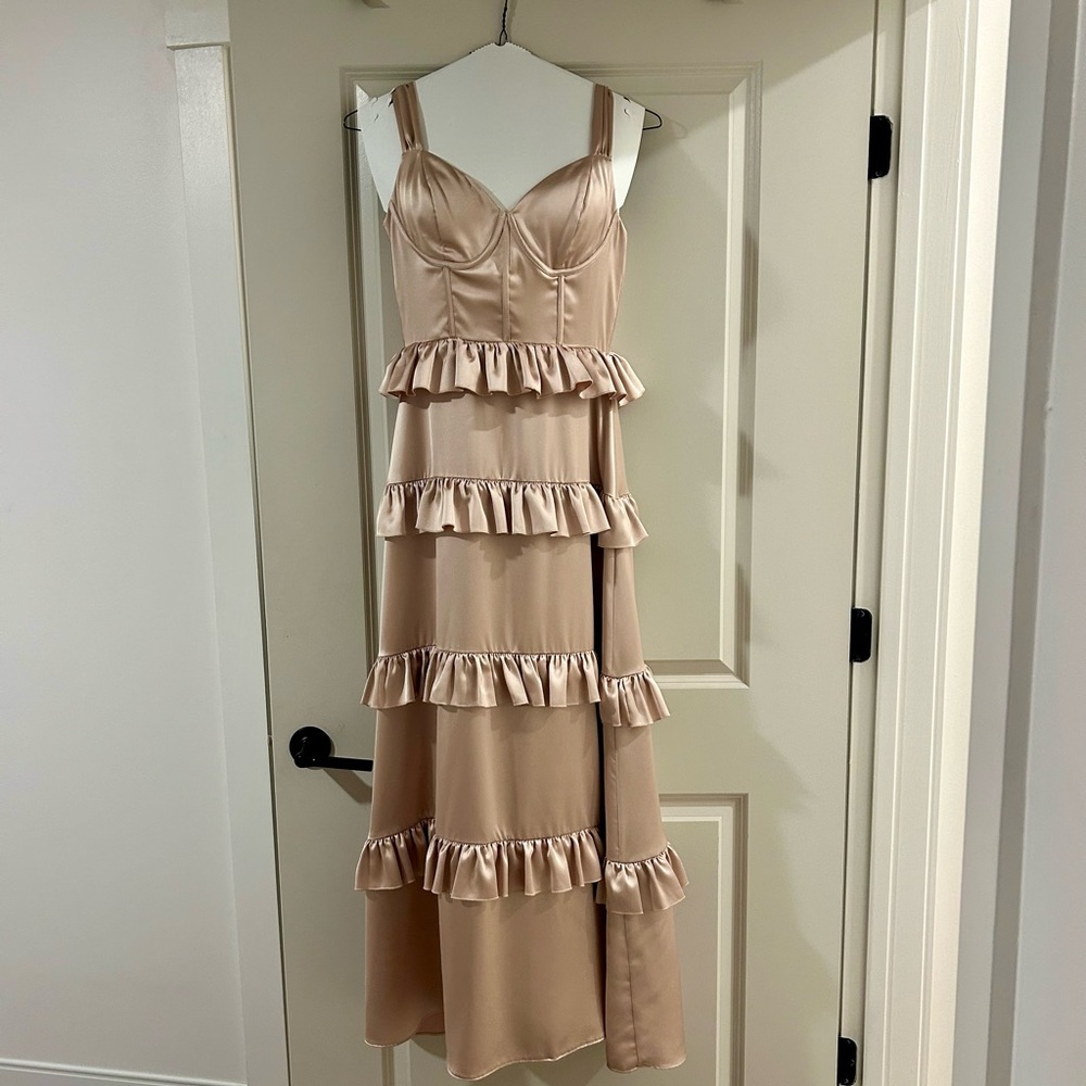Revelry Sloane Satin Bridesmaid Dress
